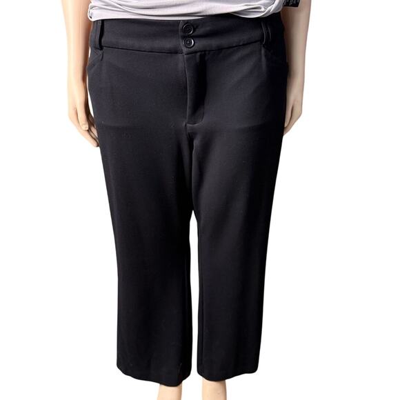 Studio by Torrid Stretch Ponte Dress Pants Size 28 Short in Black - Picture 1 of 7